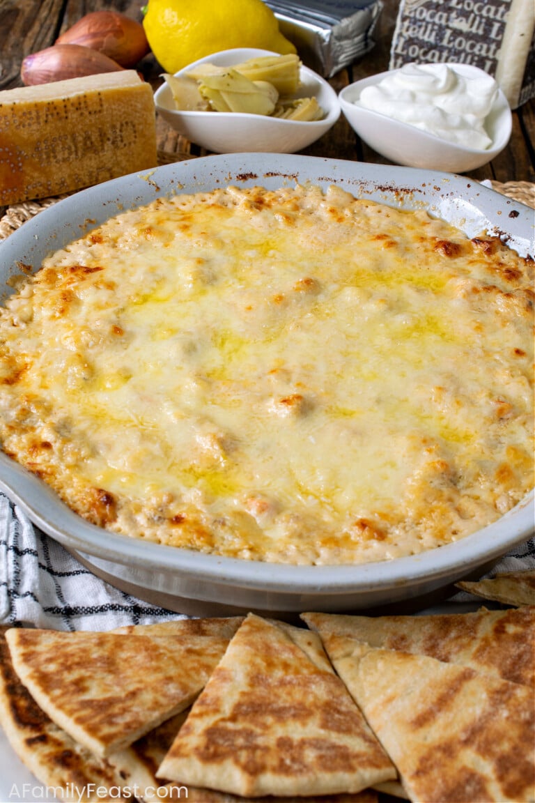 Lobster Artichoke Dip - A Family Feast