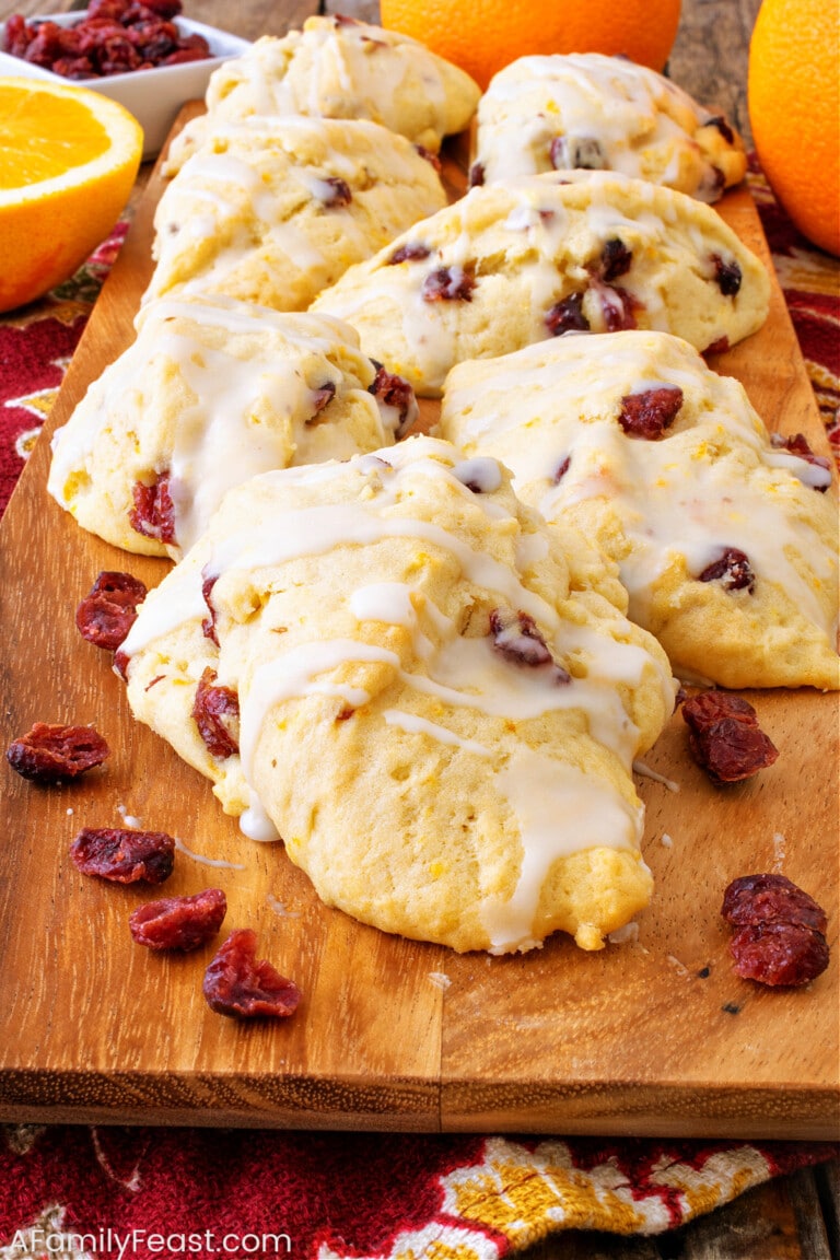 Cranberry Orange Scones - A Family Feast