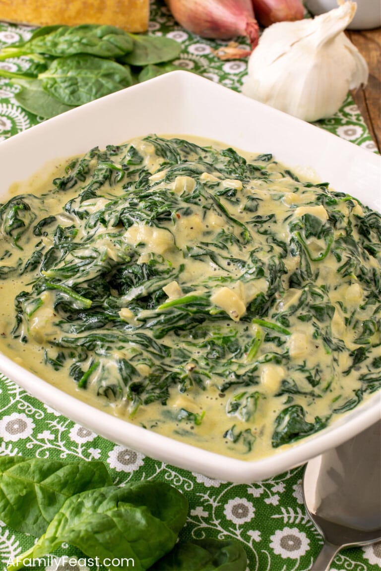 Creamed Spinach - A Family Feast