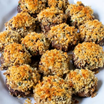 Gorgonzola Stuffed Mushrooms - A Family Feast