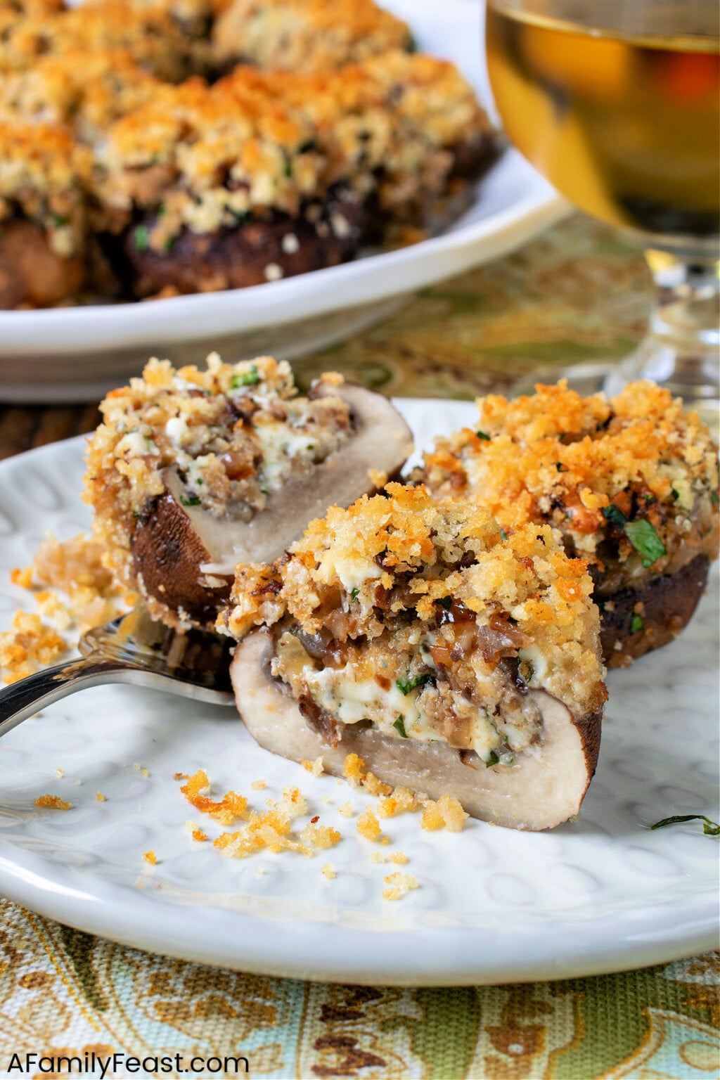 Gorgonzola Stuffed Mushrooms A Family Feast gorgonzola-stuffed-mushrooms-a-family-feast