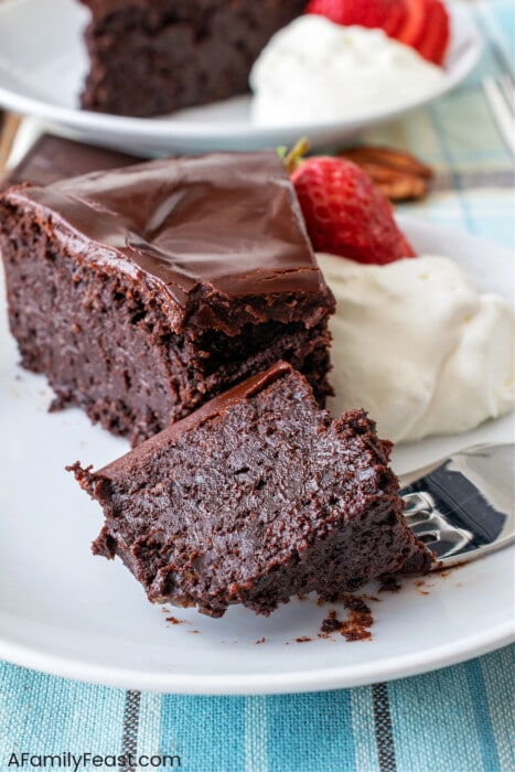 Bourbon Pecan Flourless Chocolate Torte - A Family Feast
