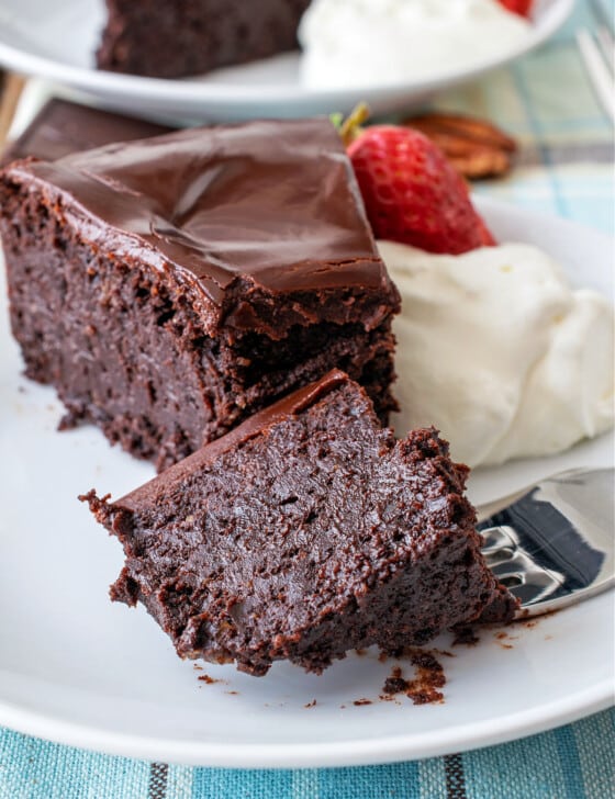 Bourbon Pecan Flourless Chocolate Torte - A Family Feast