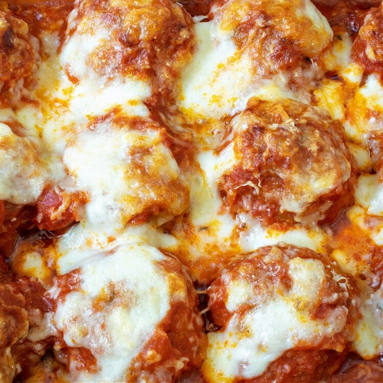 Chicken Parmesan Meatballs - A Family Feast