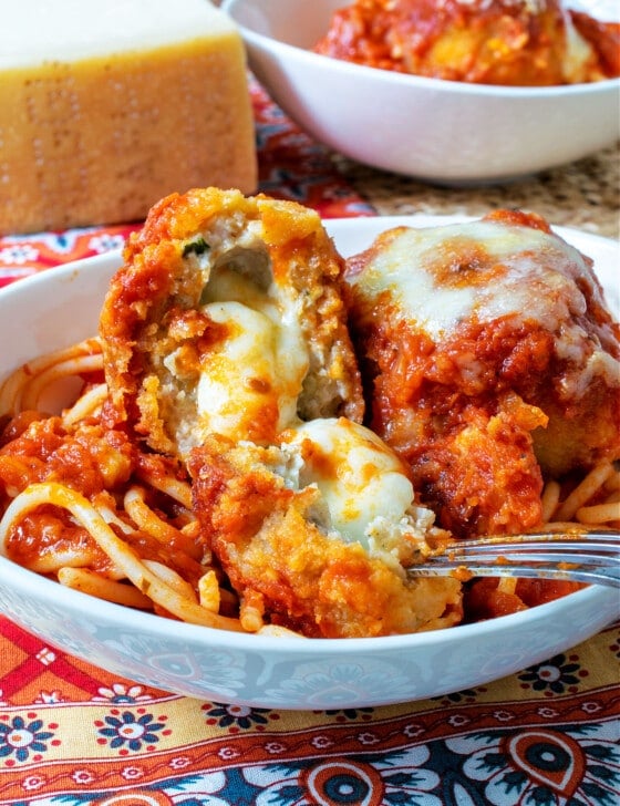 Chicken Parmesan Meatballs - A Family Feast