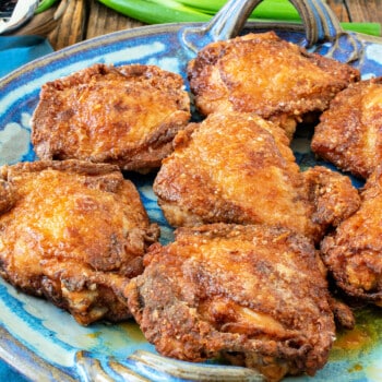 Crispy Asian Chicken Thighs - A Family Feast