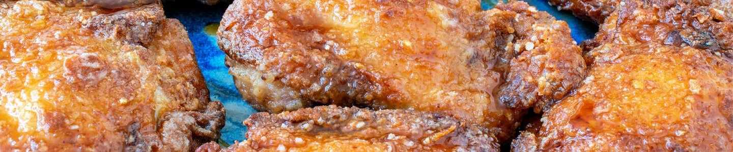 Crispy Asian Chicken Thighs - A Family Feast