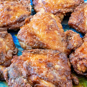 Crispy Asian Chicken Thighs - A Family Feast
