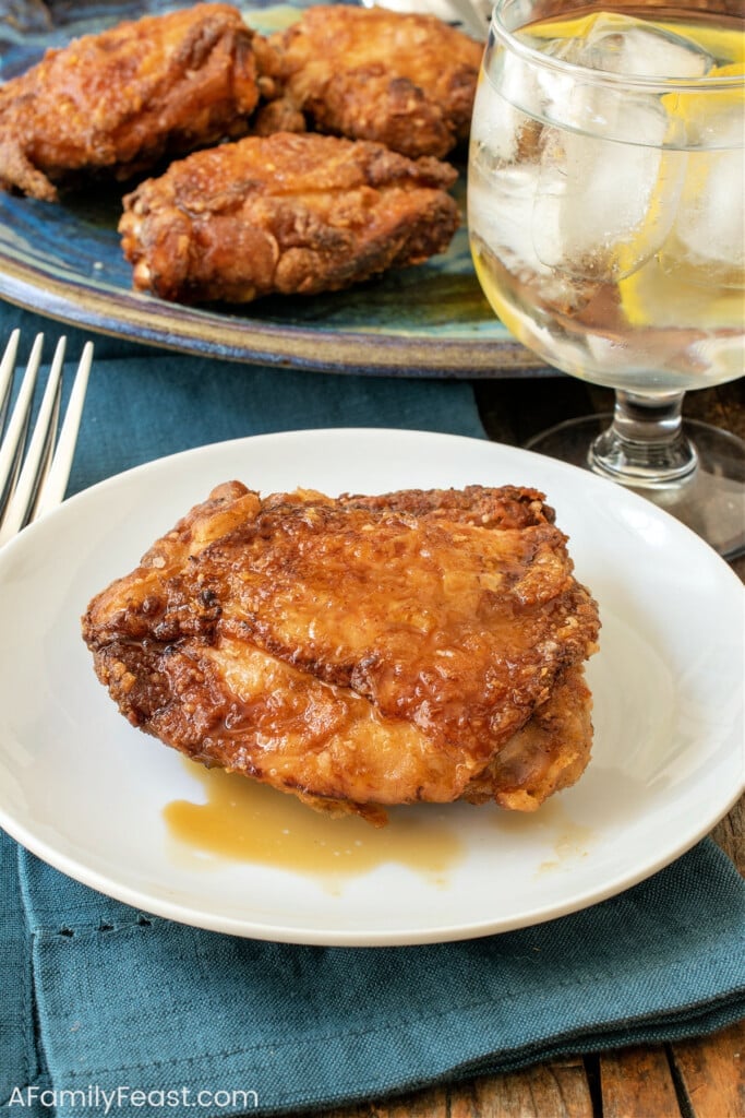 Crispy Asian Chicken Thighs - A Family Feast