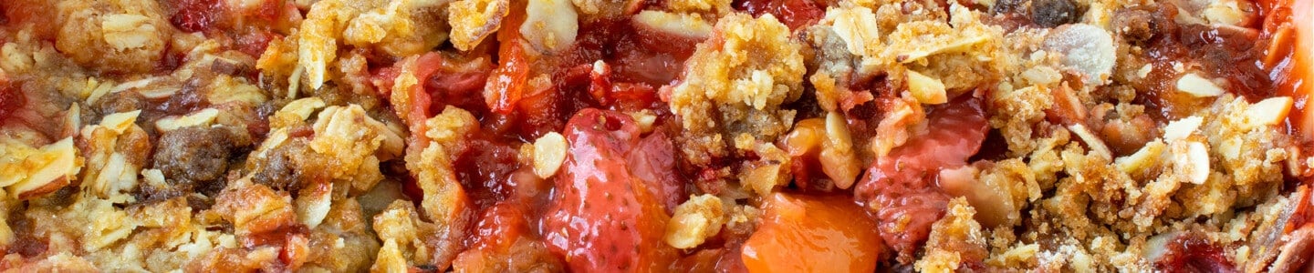 Strawberry Peach Crisp - A Family Feast