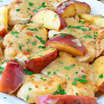 Chicken and Apples with Honey Mustard Sauce - A Family Feast