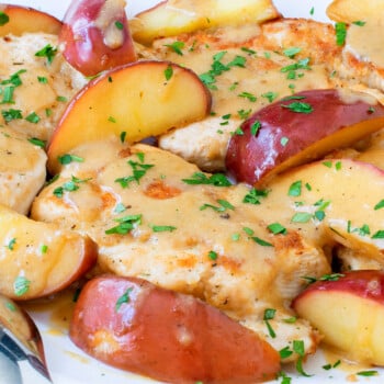 Chicken and Apples with Honey Mustard Sauce - A Family Feast