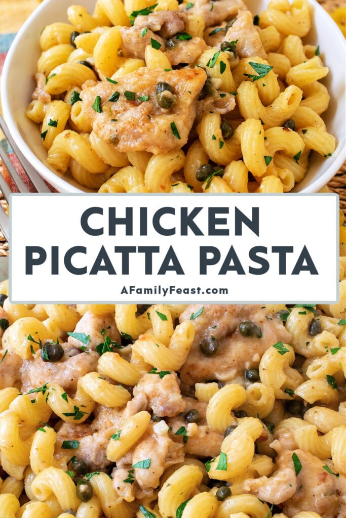 Chicken Piccatta Pasta - A Family Feast