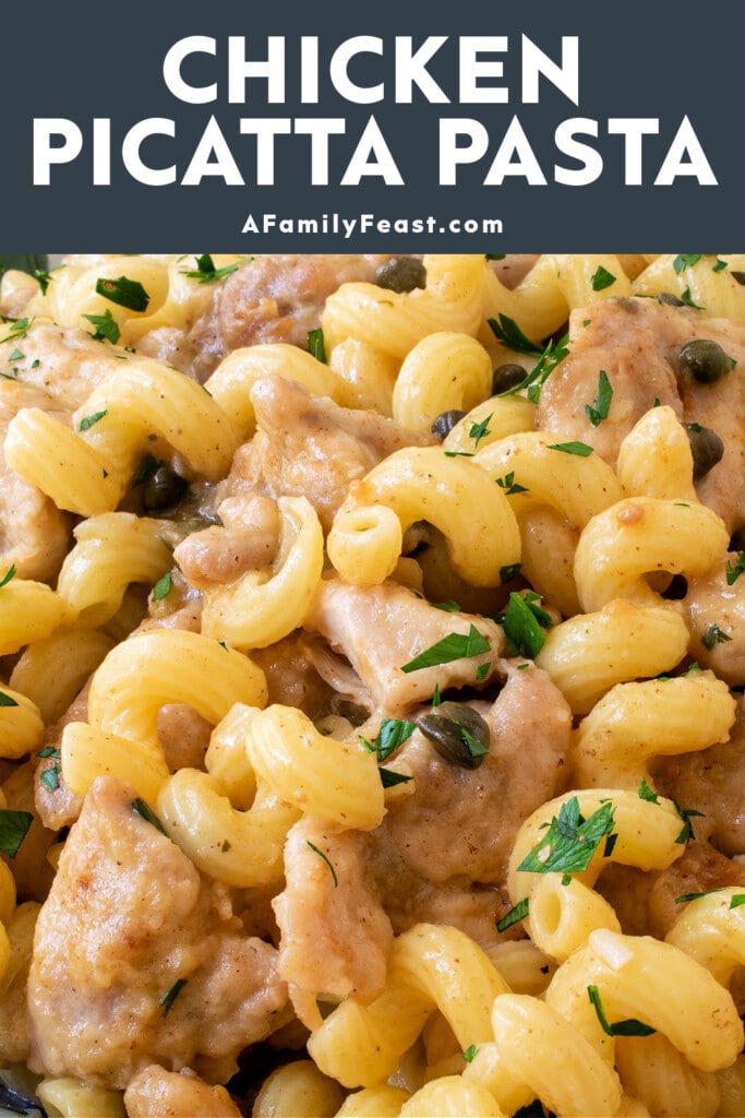 Chicken Piccatta Pasta - A Family Feast
