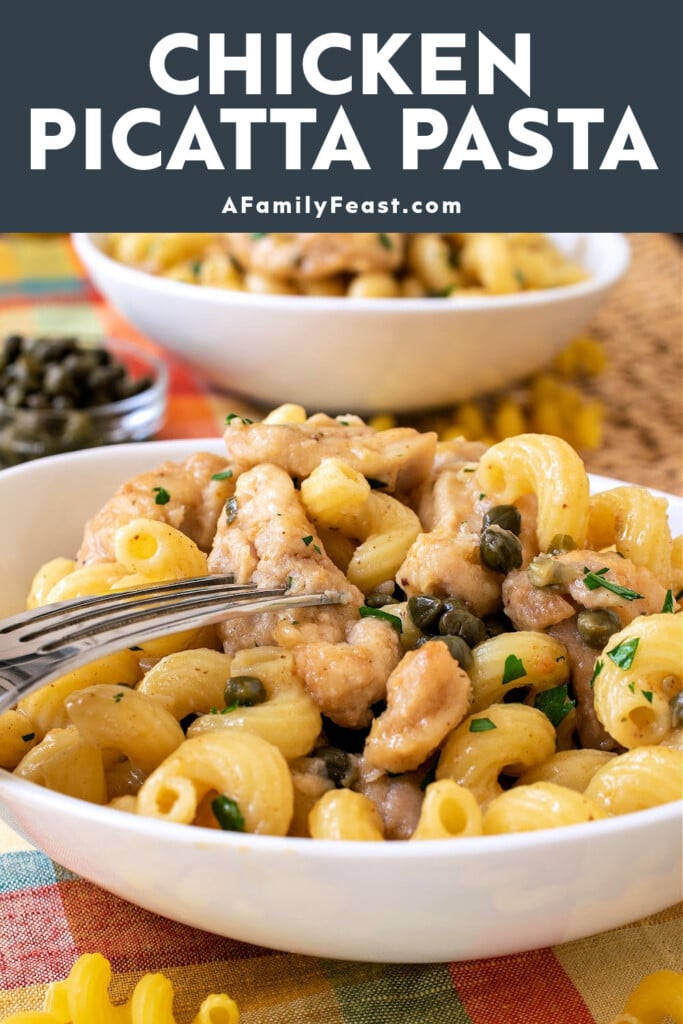 Chicken Piccatta Pasta - A Family Feast