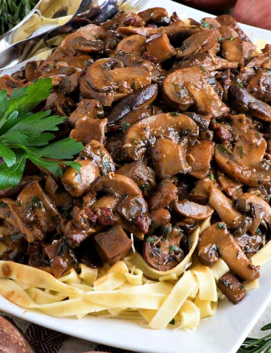 Mushroom Ragout - A Family Feast