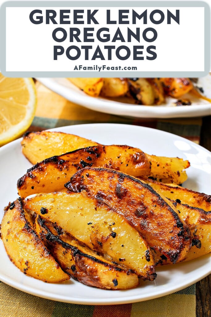 Greek Lemon Oregano Potatoes - A Family Feast