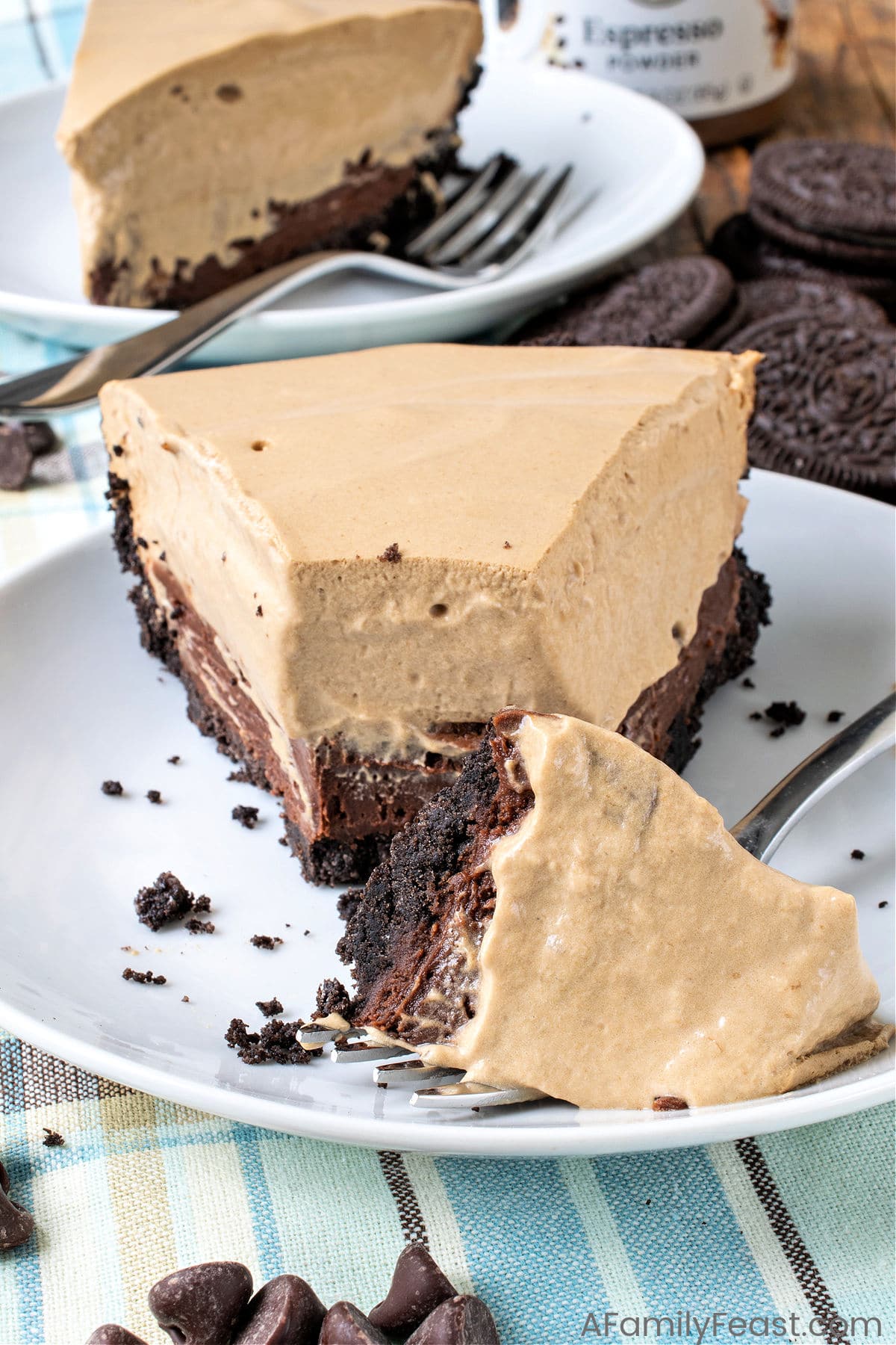 Espresso Black Bottom Pie - A Family Feast