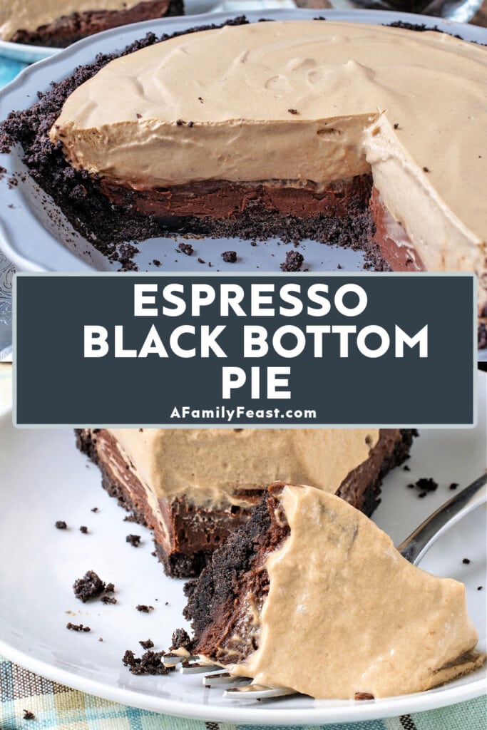 एस्प्रेसो ब्लैक बॉटम पाई - एक पारिवारिक दावत