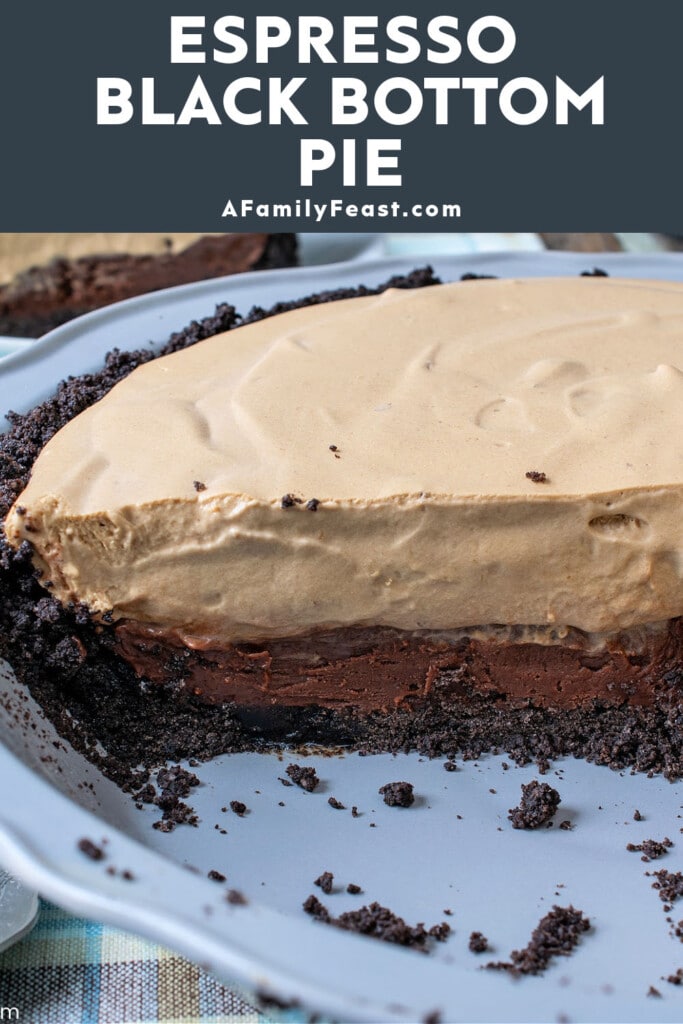 एस्प्रेसो ब्लैक बॉटम पाई - एक पारिवारिक दावत