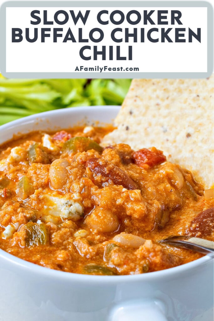 Slow Cooker Buffalo Chicken Chili - A Family Feast