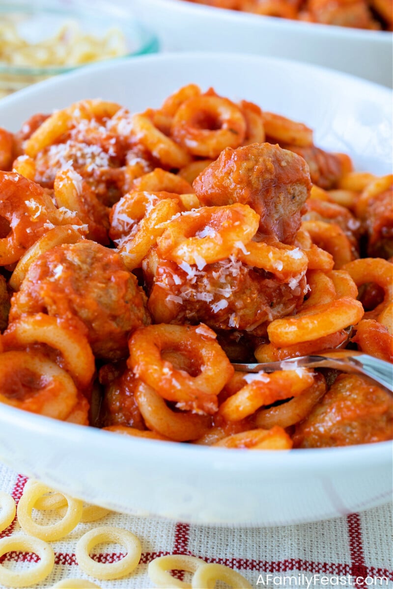 Homemade Os Homemade Spaghetti-Os with Meatballs - A Family Feast®