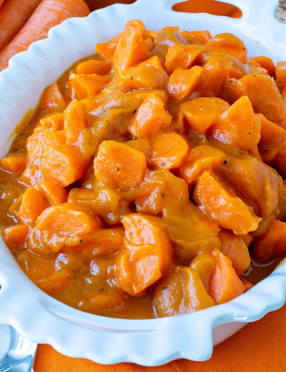 Fresh Carrots with Carrot Juice and Cider Glaze - A Family Feast