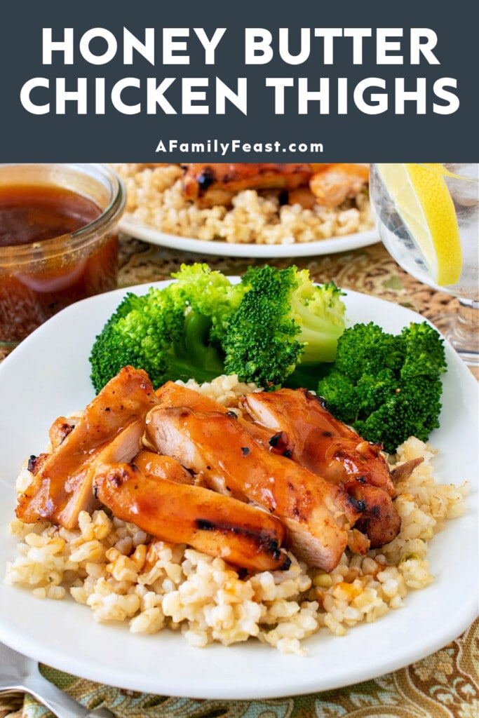 हनी बटर चिकन जांघें - एक पारिवारिक दावत