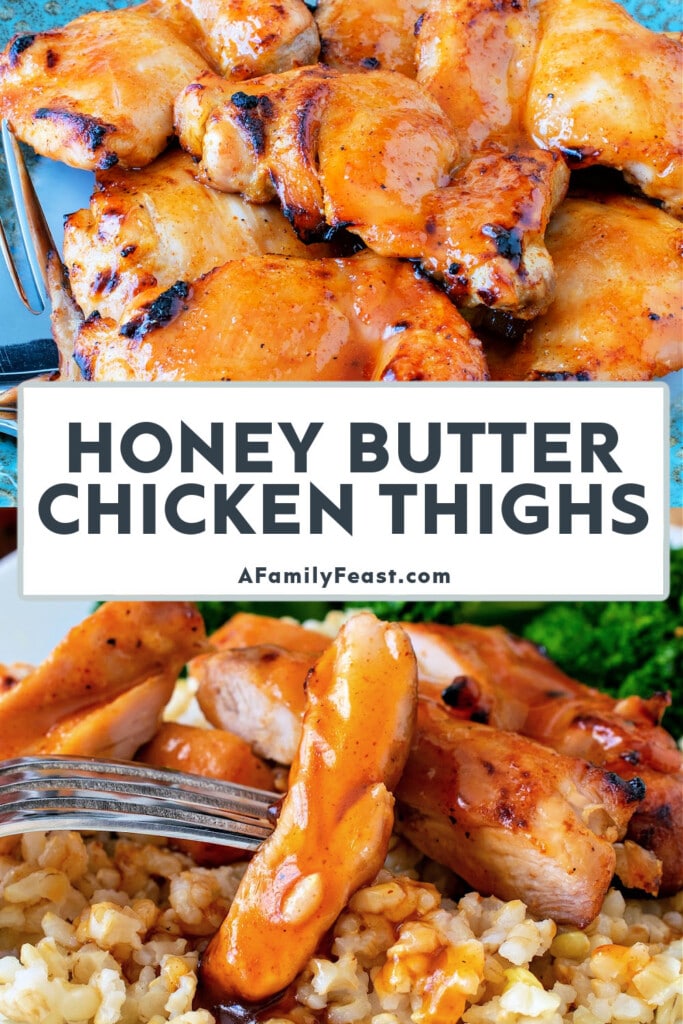 हनी बटर चिकन जांघें - एक पारिवारिक दावत
