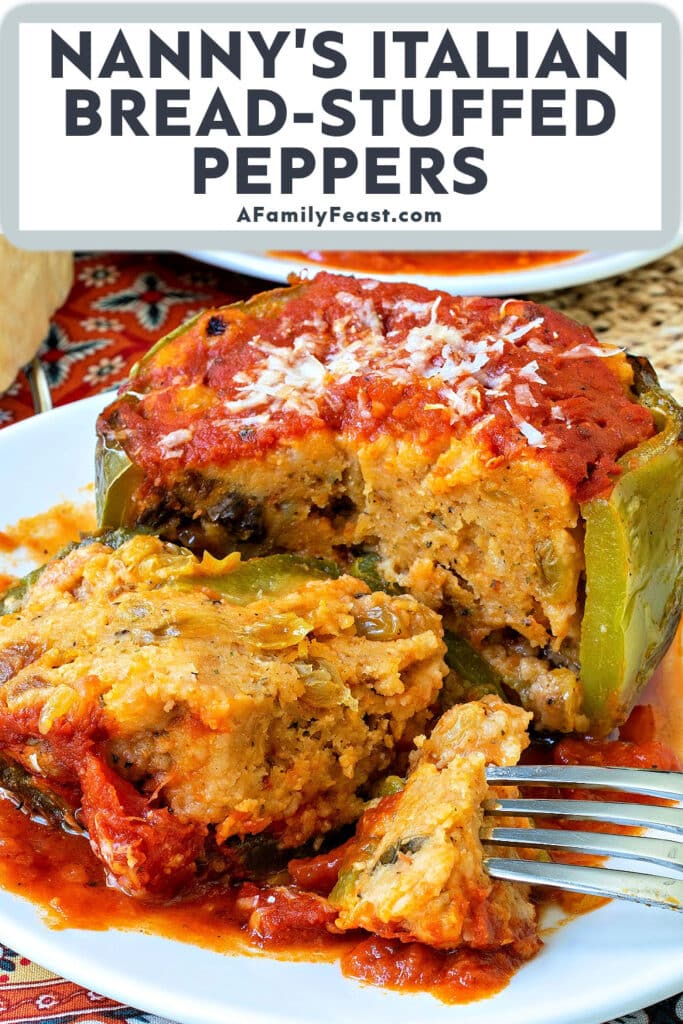 Nannys Italian Bread Stuffed Peppers - A Family Feast