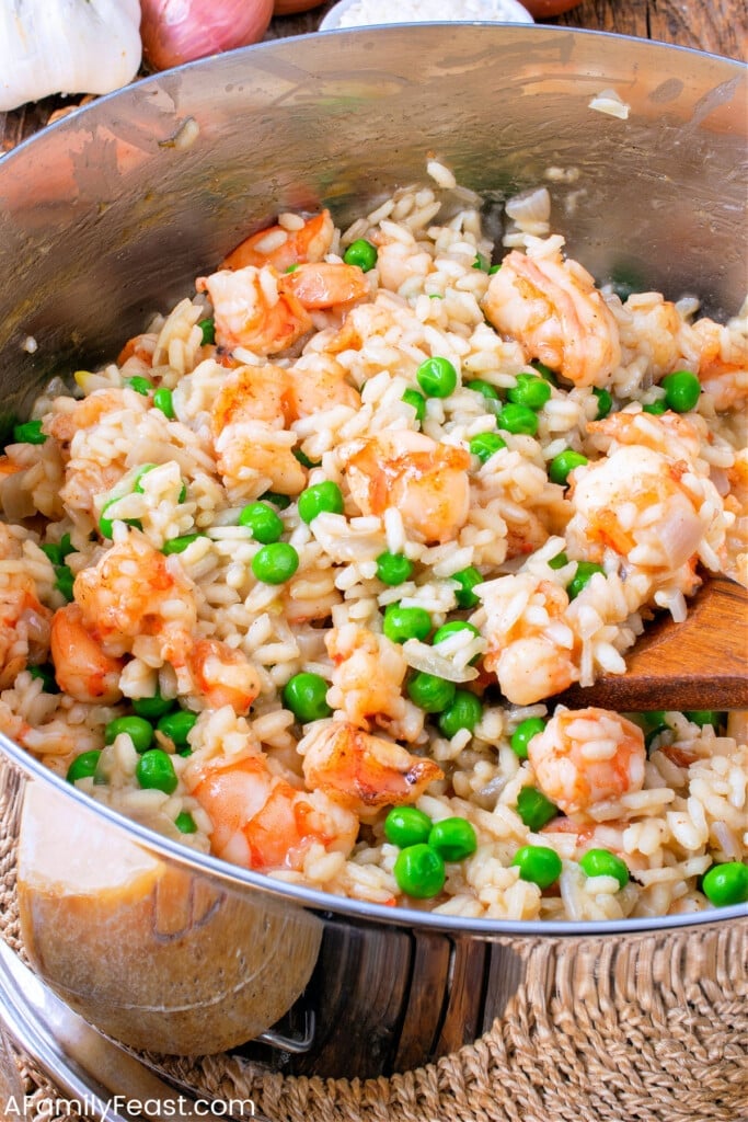 Shrimp Risotto - A Family Feast