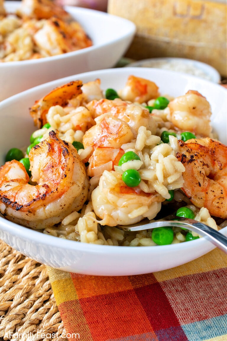 Shrimp Risotto - A Family Feast