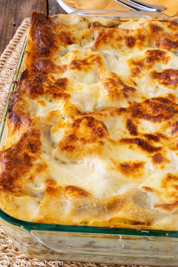 White Bolognese Lasagna - A Family Feast
