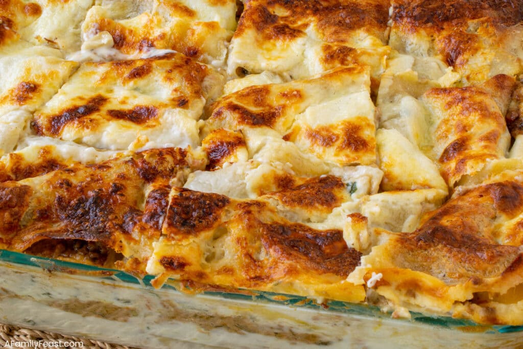 White Bolognese Lasagna - A Family Feast