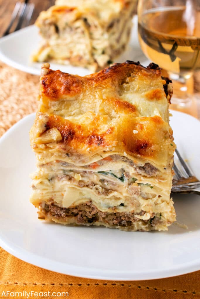 White Bolognese Lasagna - A Family Feast