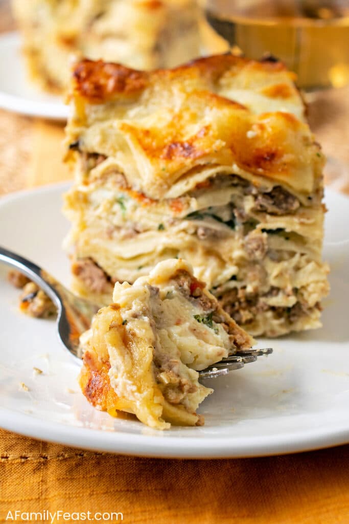 White Bolognese Lasagna - A Family Feast