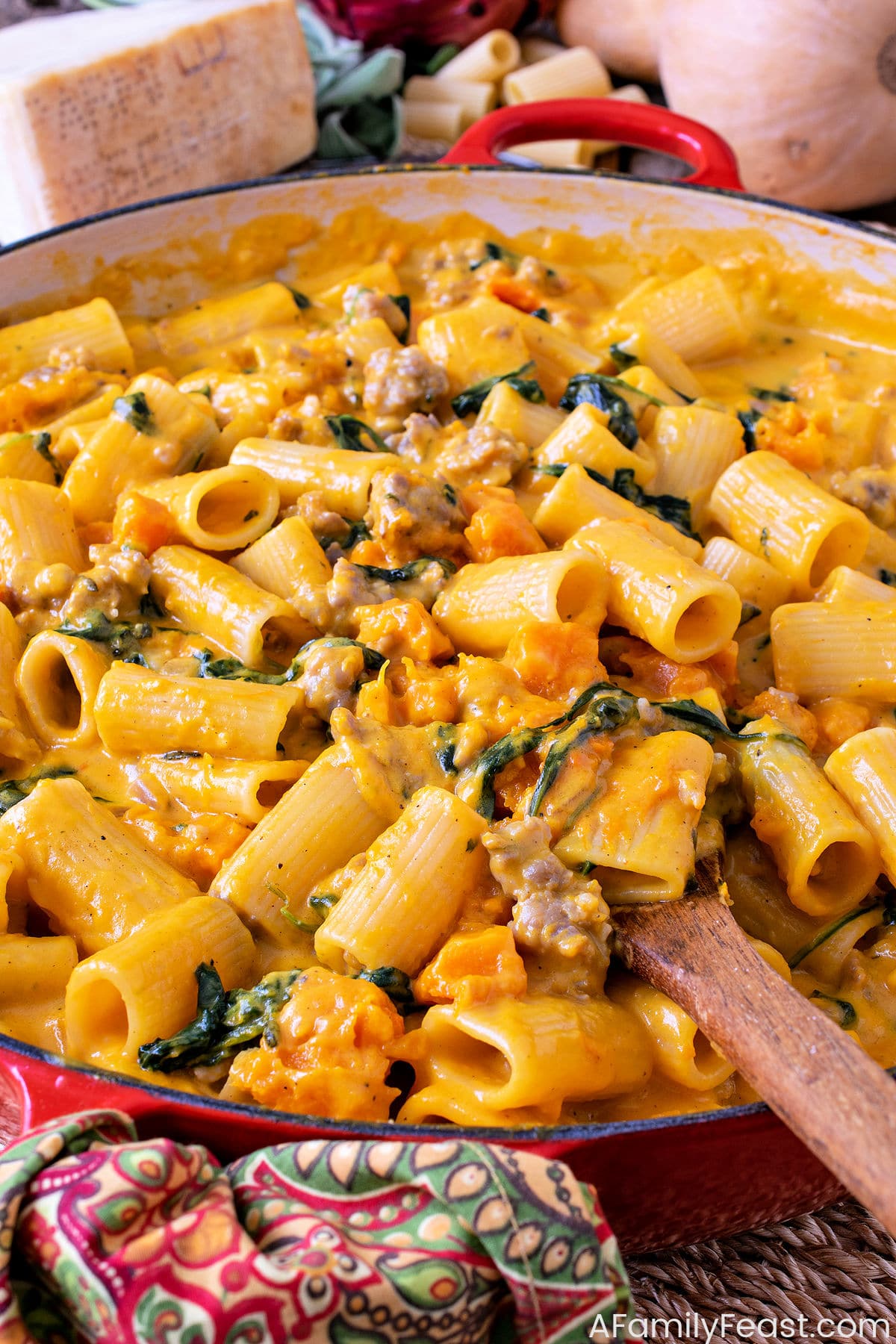 Butternut Squash and Sausage Pasta - A Family Feast