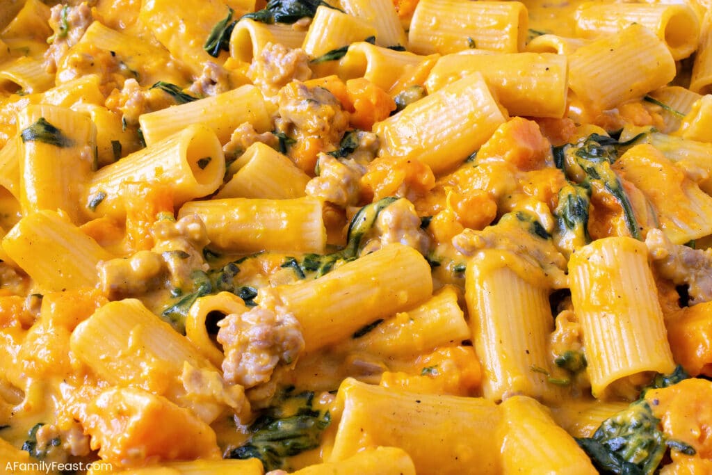 Butternut Squash and Sausage Pasta - A Family Feast