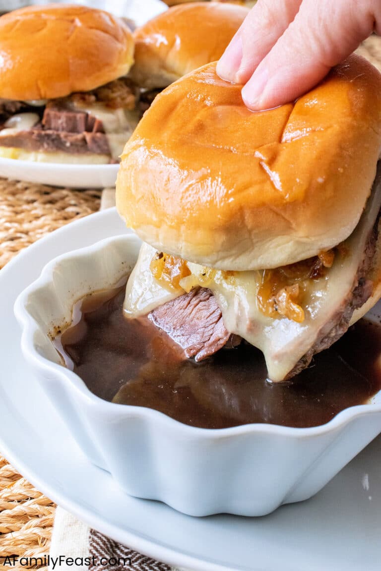 French Dip Sliders - A Family Feast