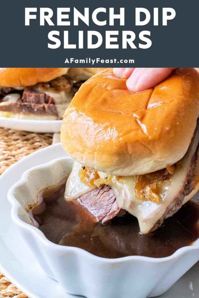 फ़्रेंच डिप स्लाइडर - एक पारिवारिक दावत