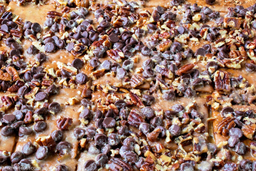 Chocolate Chip Pecan Graham Cracker Pralines - A Family Feast