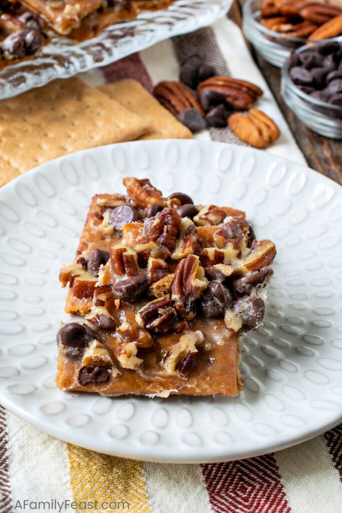 Chocolate Chip Pecan Graham Cracker Pralines - A Family Feast