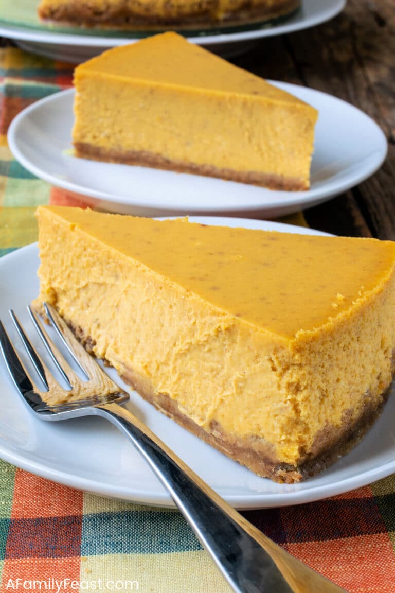 Pumpkin Cheesecake - A Family Feast