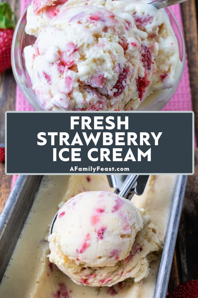 Fresh Strawberry Ice Cream - A Family Feast