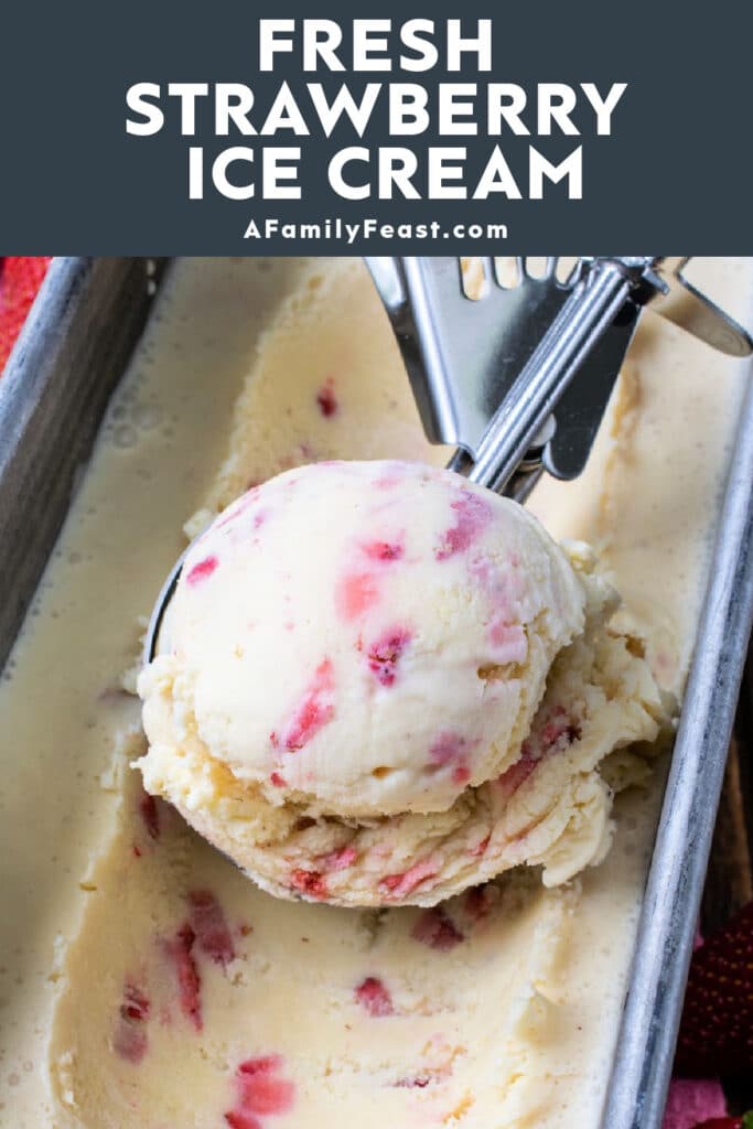 Fresh Strawberry Ice Cream - A Family Feast