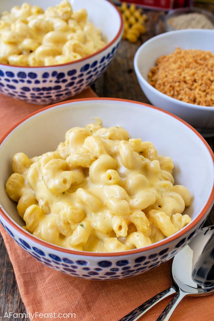This Stovetop Macaroni & Cheese is easy, creamy and delicious! Make this classic, one-pot comfort food meal in just twenty minutes! Stovetop Mac and Cheese - A Family Feast