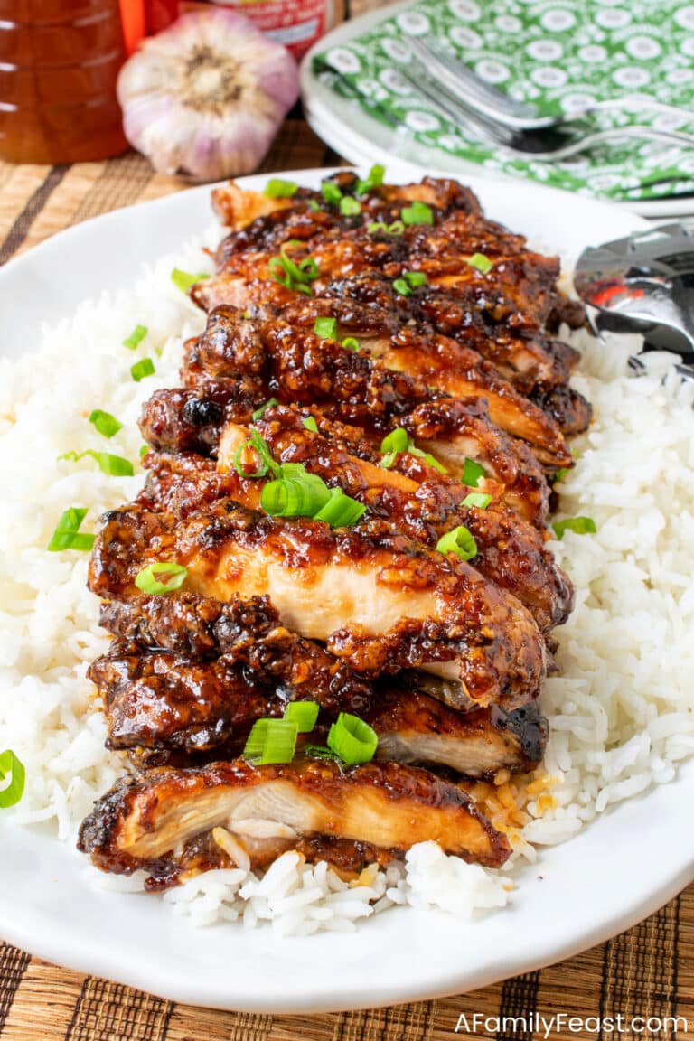 Crispy Honey Soy Garlic Chicken - A Family Feast
