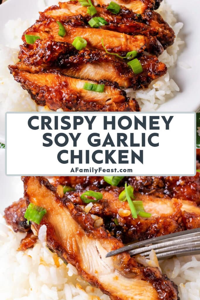 Crispy Honey Soy Garlic Chicken - A Family Feast