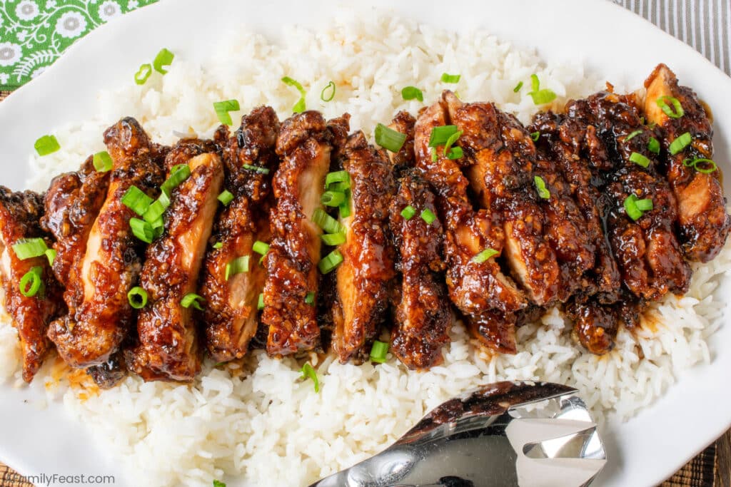 Crispy Honey Soy Garlic Chicken - A Family Feast