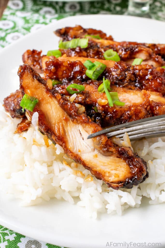 Crispy Honey Soy Garlic Chicken - A Family Feast